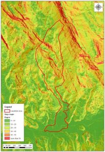 Aranayake landslide slope map