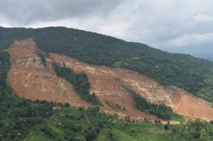 The main part of the Aranayake landslide in Sri Lanka, via JIC